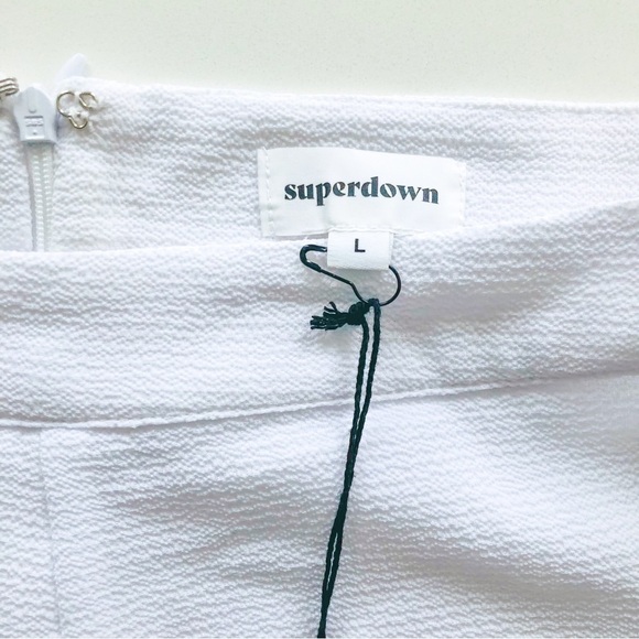 Superdown Cory Flutter White Size Large NWT - Picture 9 of 15